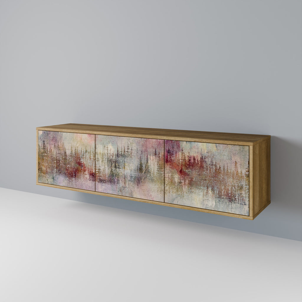 VEILED SUMMIT TV-Lowboard mit 3 Türen in Eiche-Optik