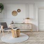 DELICATE BEAUTY TV-Lowboard mit 3 Türen in Eiche-Optik