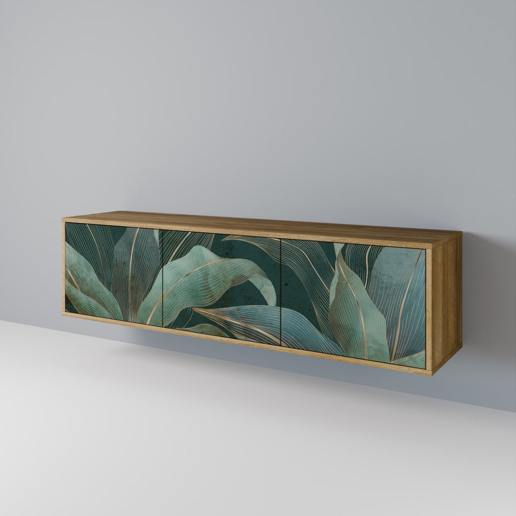 ROYAL GREEN TV-Lowboard mit 3 Türen in Eiche-Optik