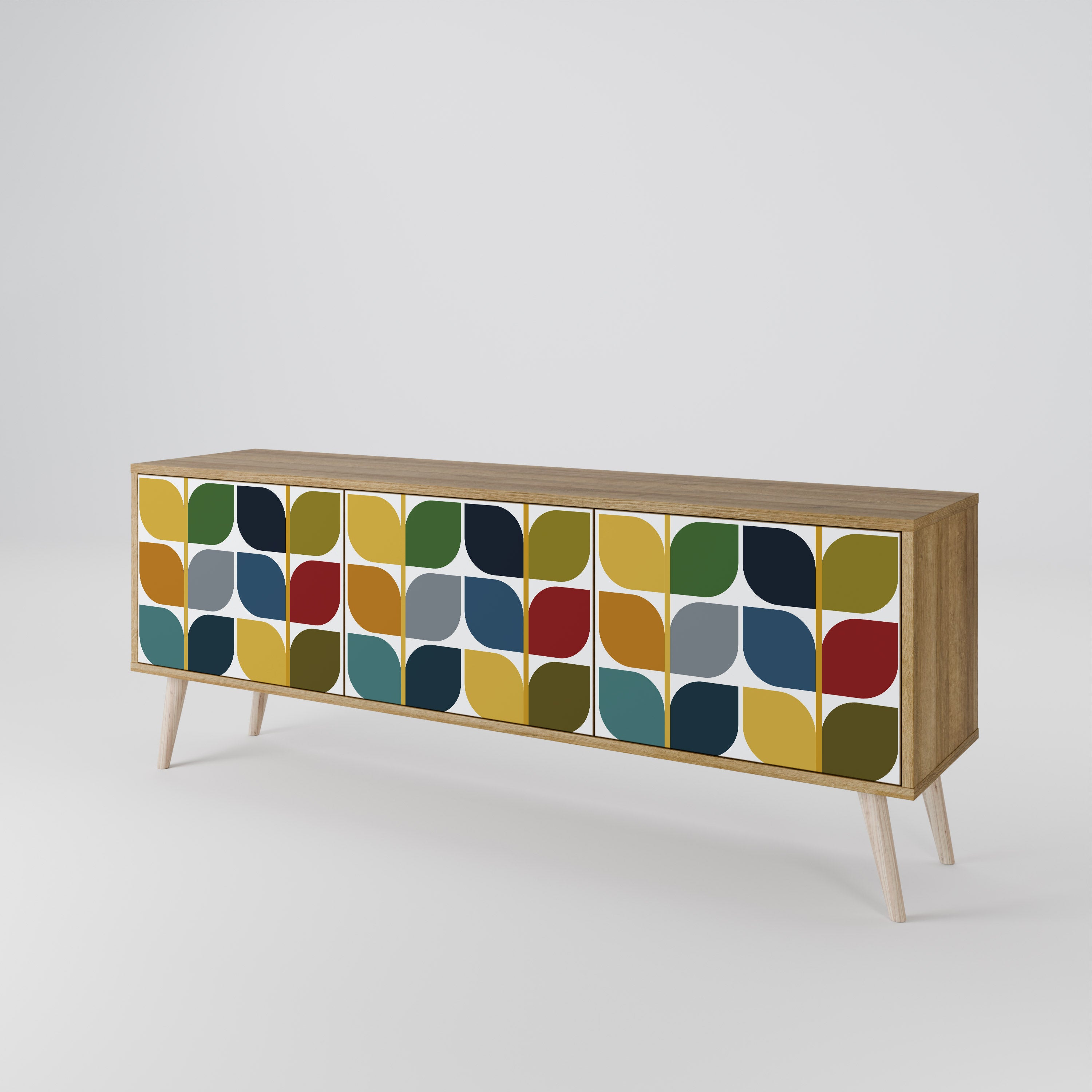 WEIGHTLESS HOURS 3-Door TV Cabinet