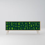 DESERT GREEN TV-Lowboard mit 3 Türen in Eiche-Optik