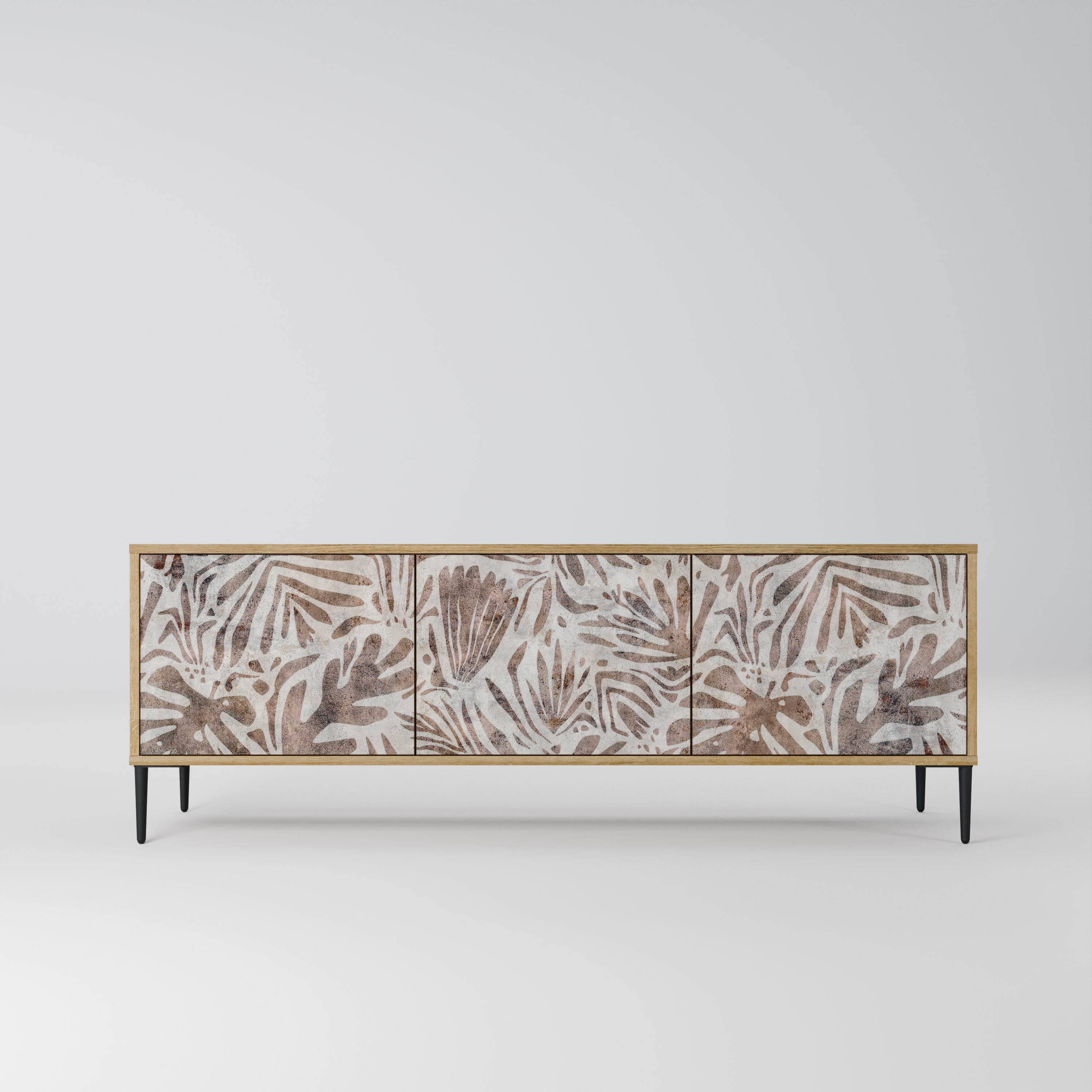 PASSING TIME TV-Lowboard mit 3 Türen in Eiche-Optik