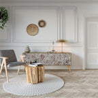 PASSING TIME TV-Lowboard mit 3 Türen in Eiche-Optik