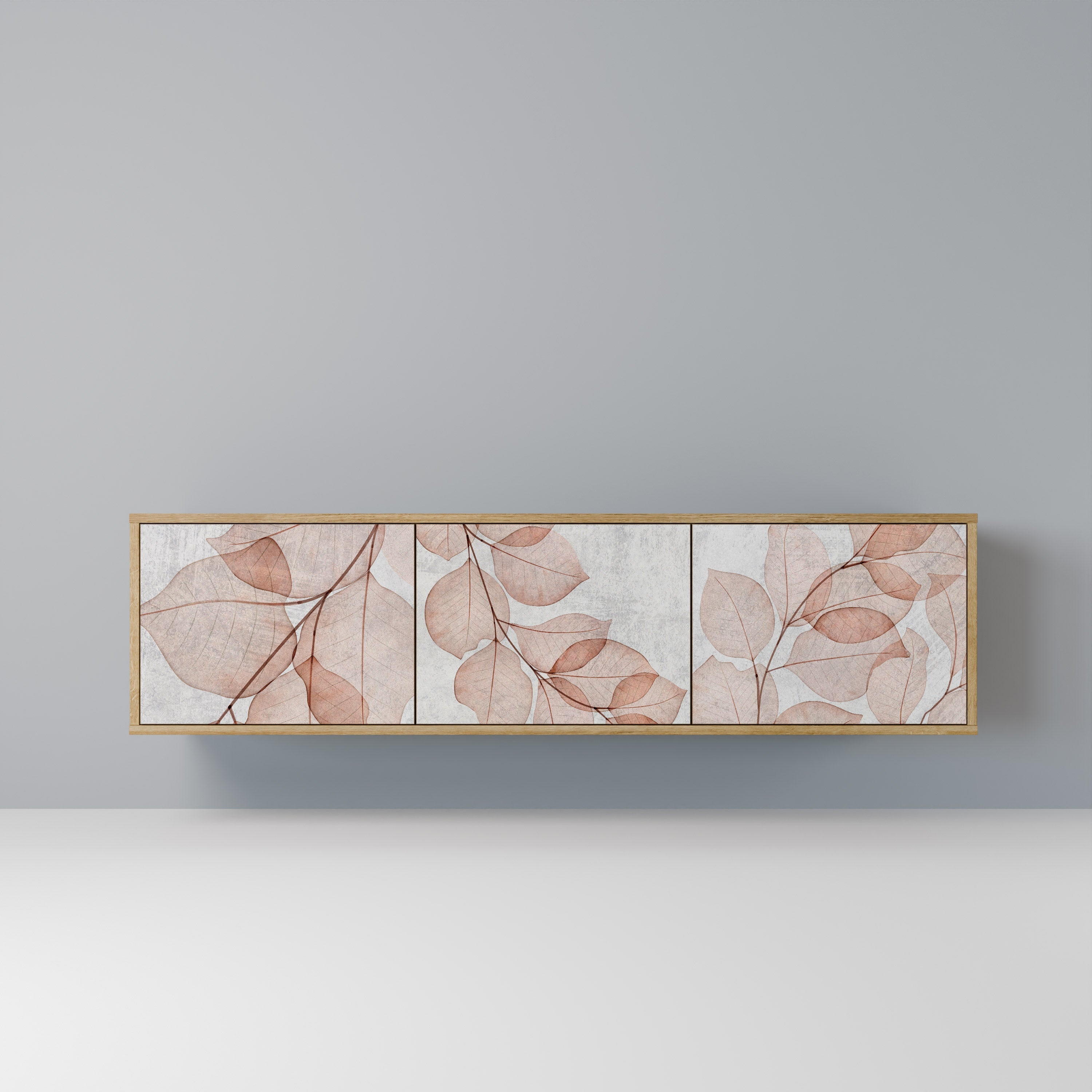 AUTUMN FRAGILITY TV-Lowboard mit 3 Türen in Eiche-Optik