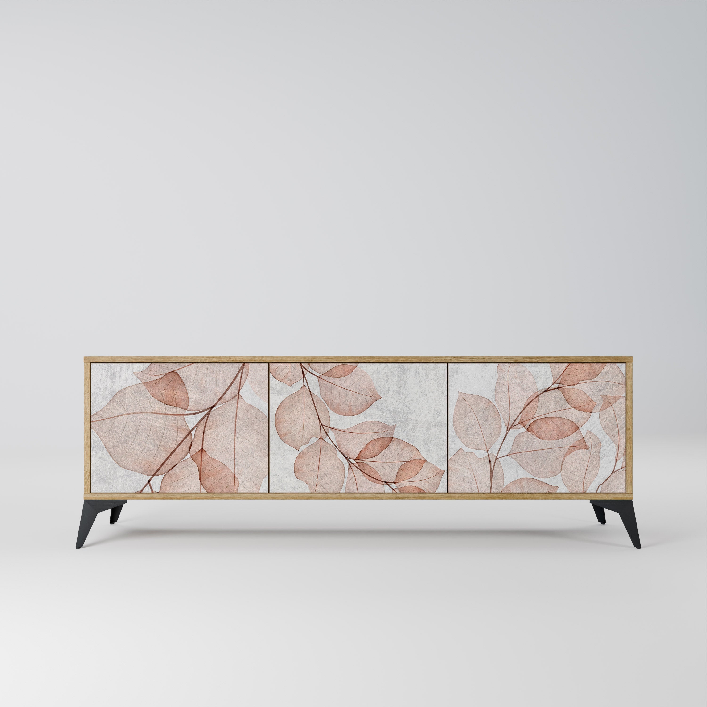 AUTUMN FRAGILITY TV-Lowboard mit 3 Türen in Eiche-Optik