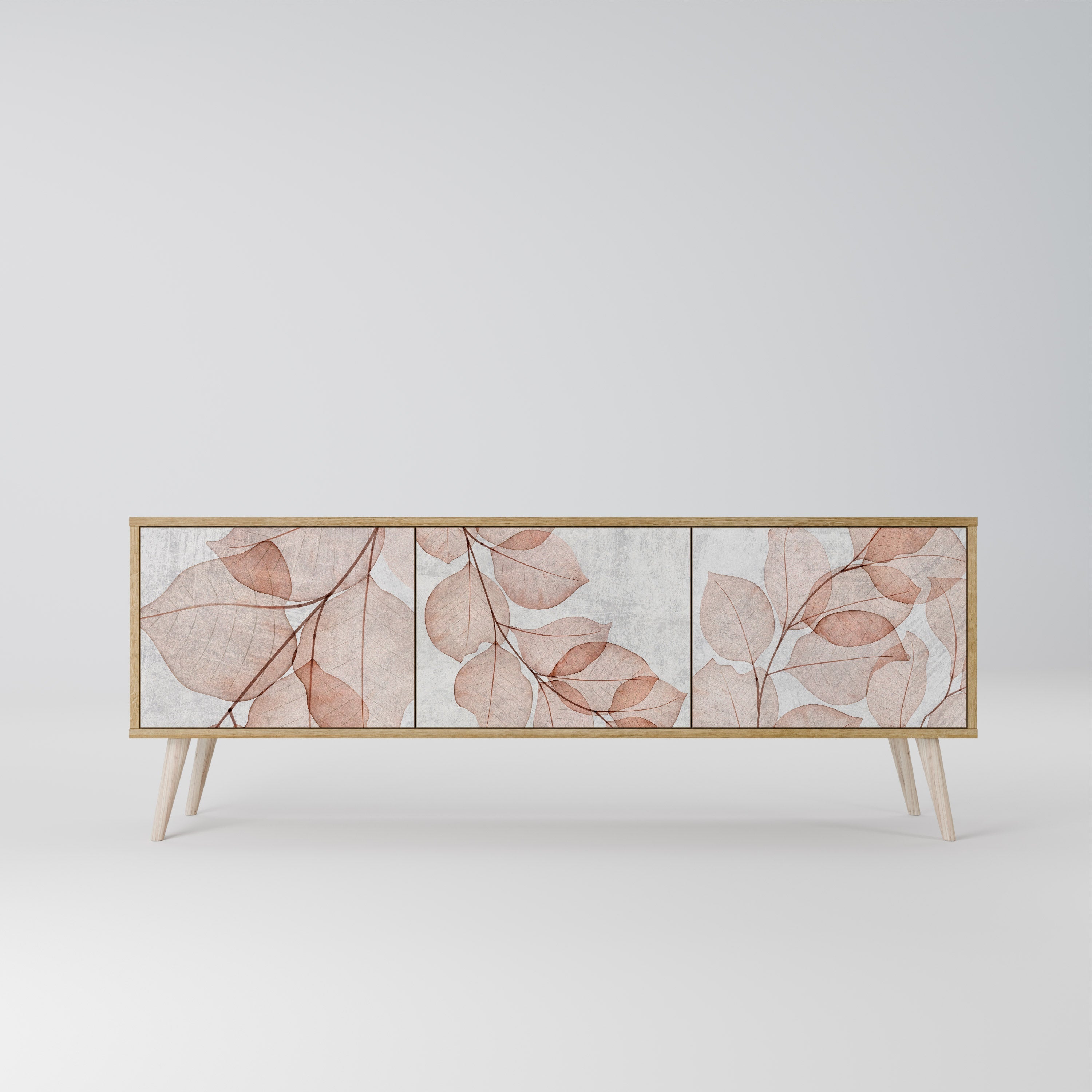 AUTUMN FRAGILITY TV-Lowboard mit 3 Türen in Eiche-Optik