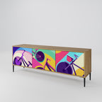 BIKE DREAMS TV-Lowboard mit 3 Türen in Eiche-Optik