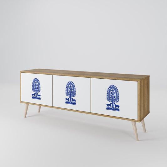 POLISH FOLK ART 3-türiges TV-Lowboard