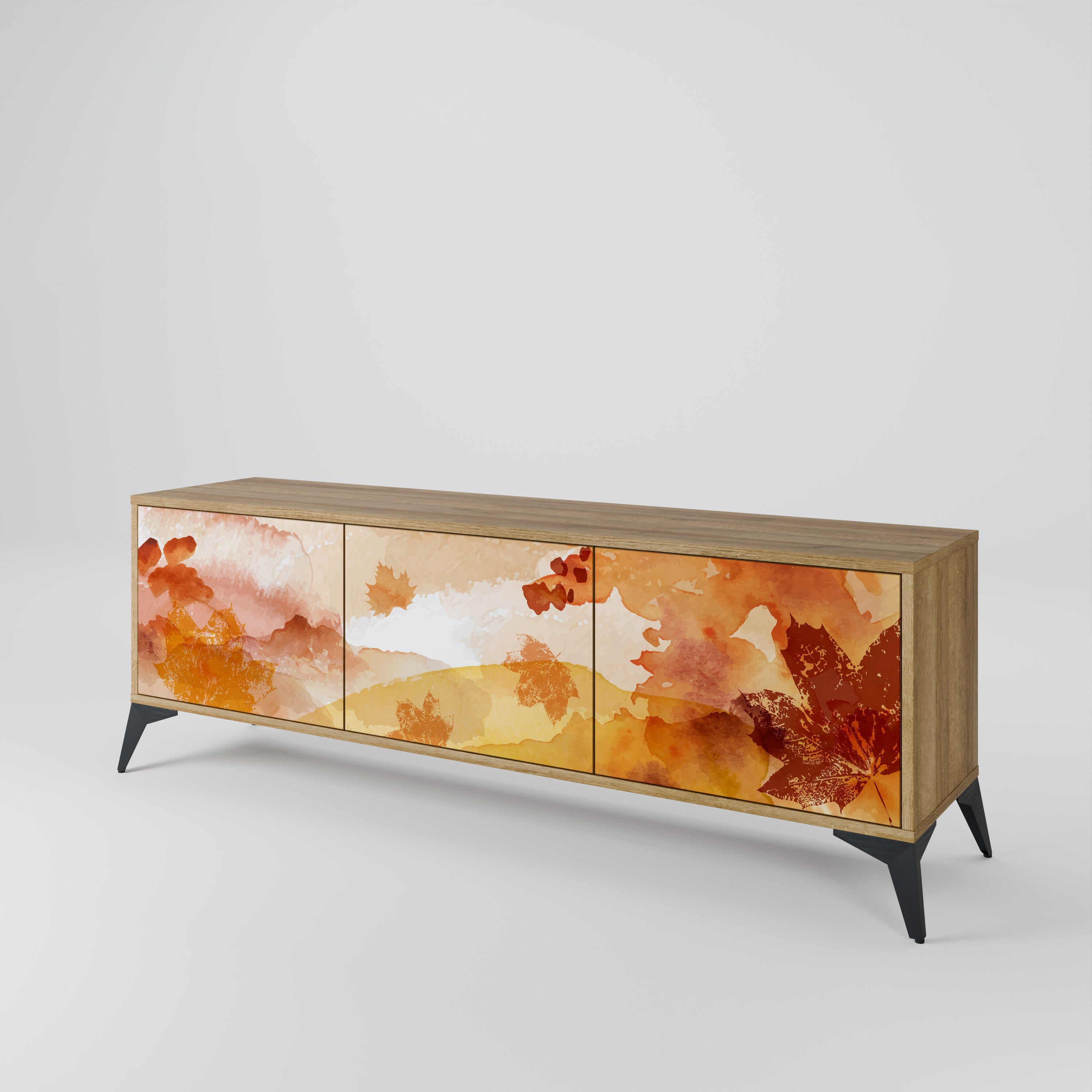 TRACES OF AUTUMN TV-Lowboard mit 3 Türen in Eiche-Optik
