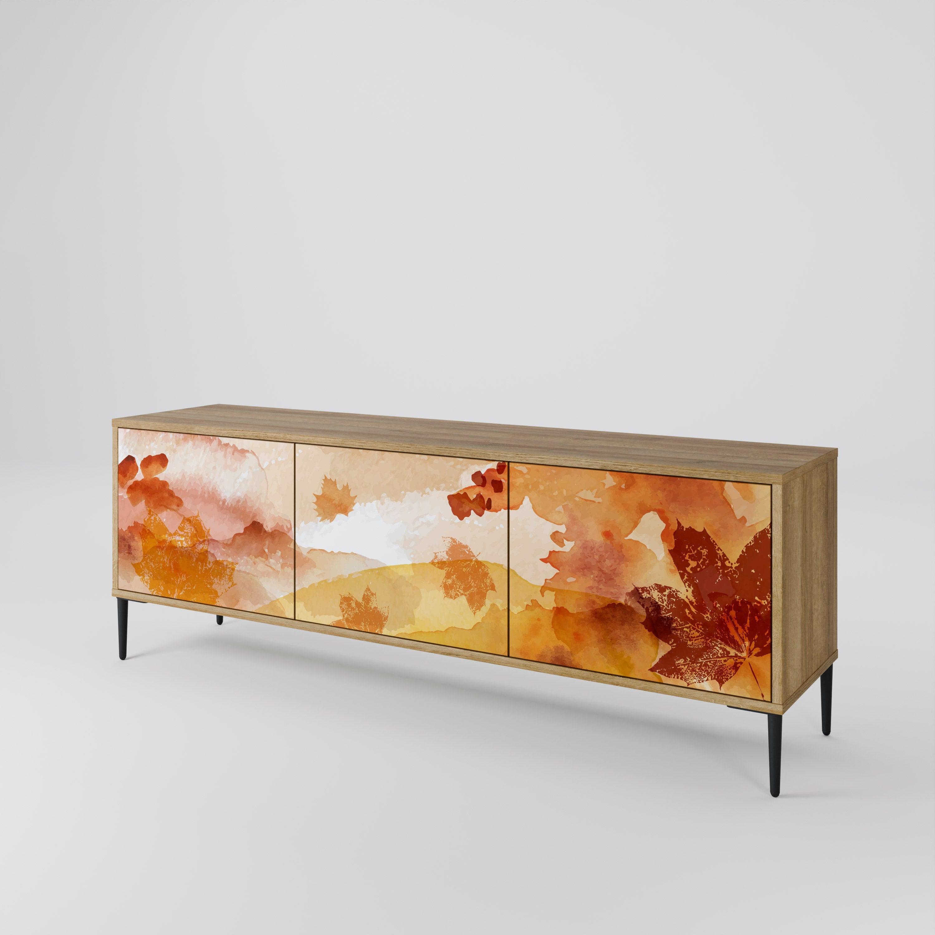 TRACES OF AUTUMN TV-Lowboard mit 3 Türen in Eiche-Optik