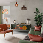 TROPICAL COMPOSITION TV-Lowboard mit 3 Türen in Eiche-Optik