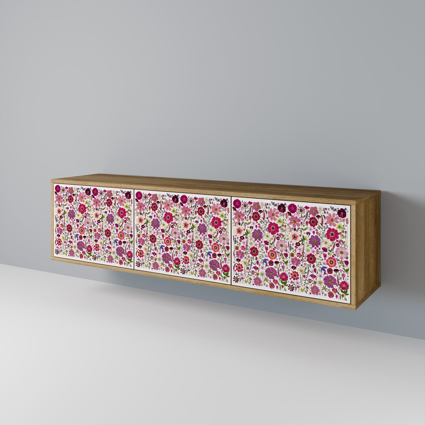 PETAL GARDEN 3-türiger TV-Schrank