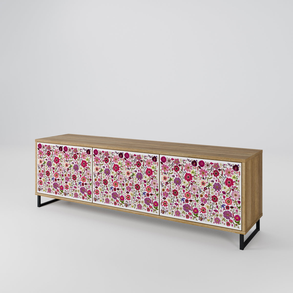 PETAL GARDEN 3-Door TV Cabinet