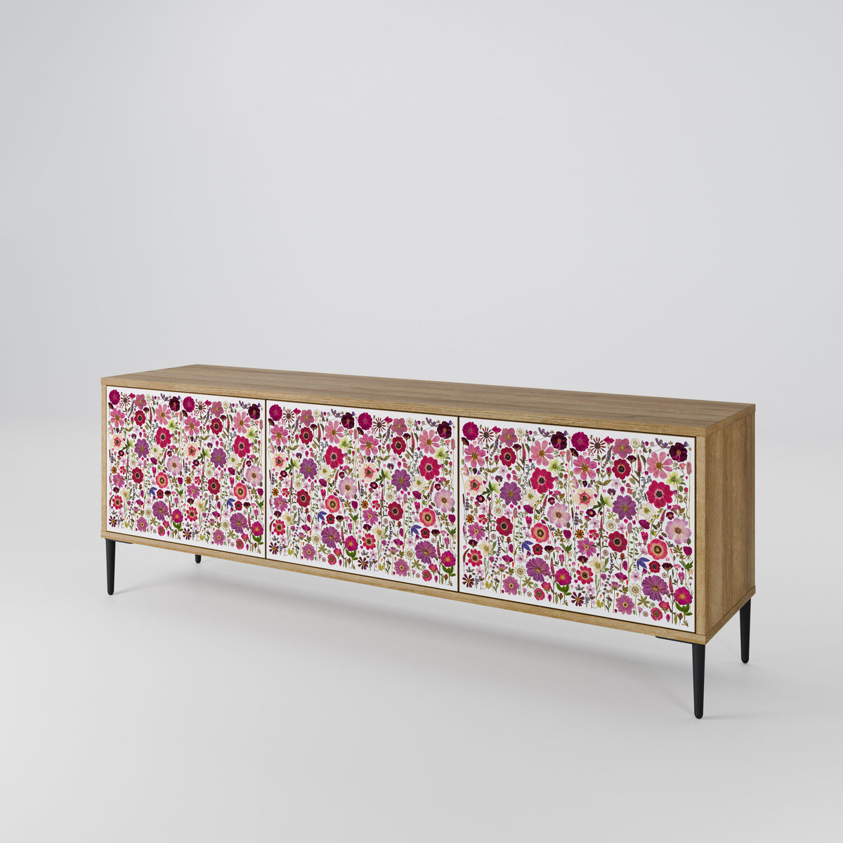 PETAL GARDEN 3-Door TV Cabinet