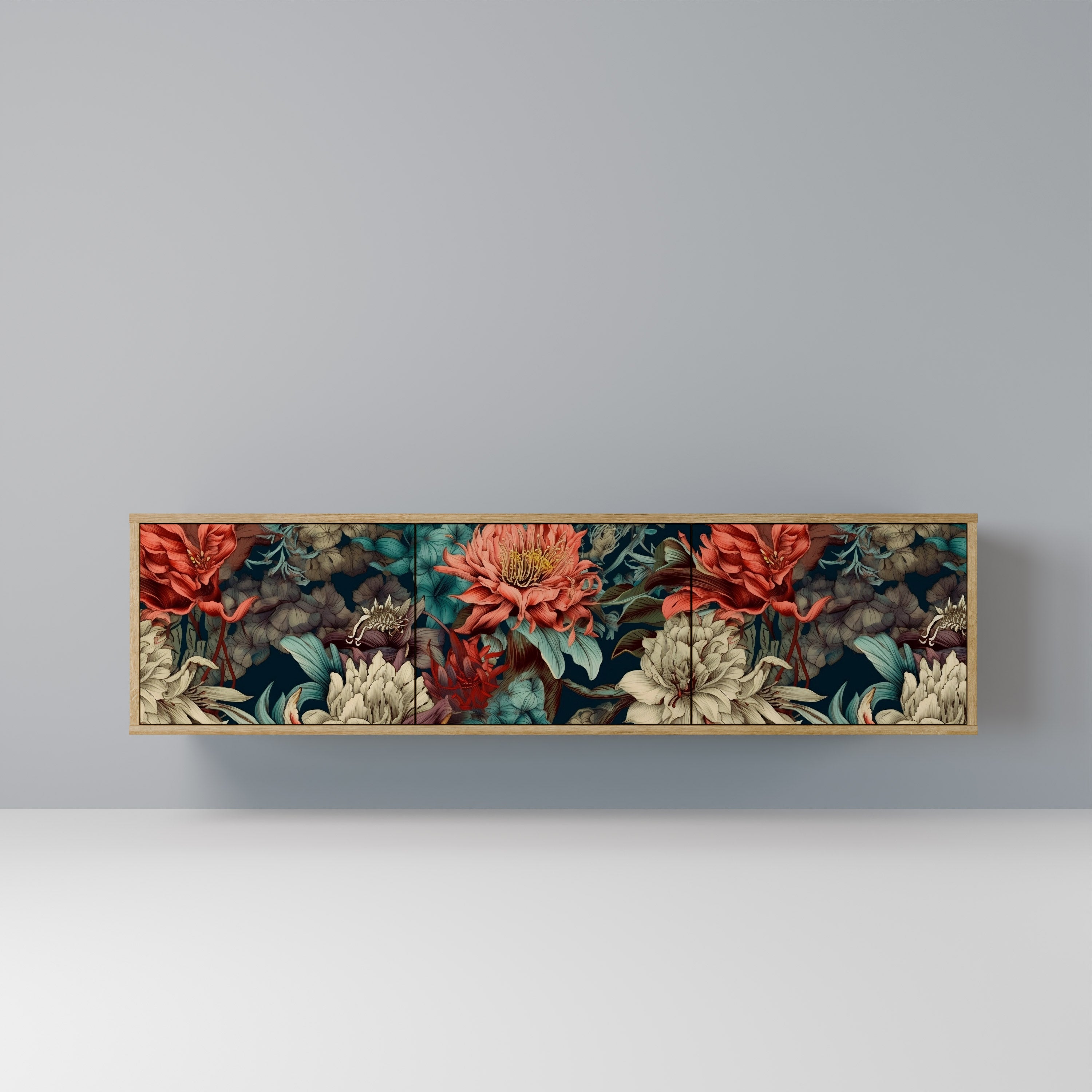 SPROUTING GRACE TV-Lowboard mit 3 Türen in Eiche-Optik