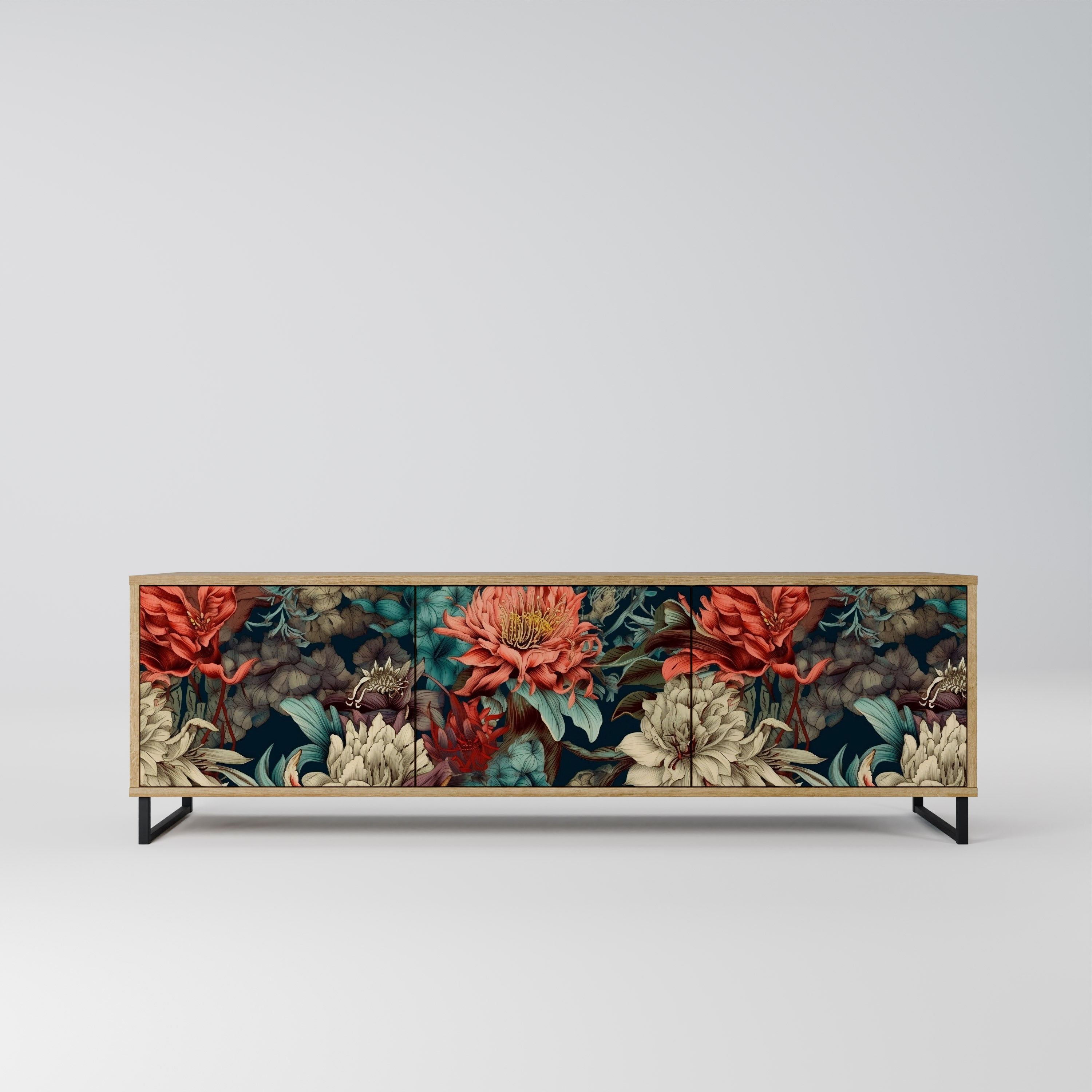 SPROUTING GRACE TV-Lowboard mit 3 Türen in Eiche-Optik