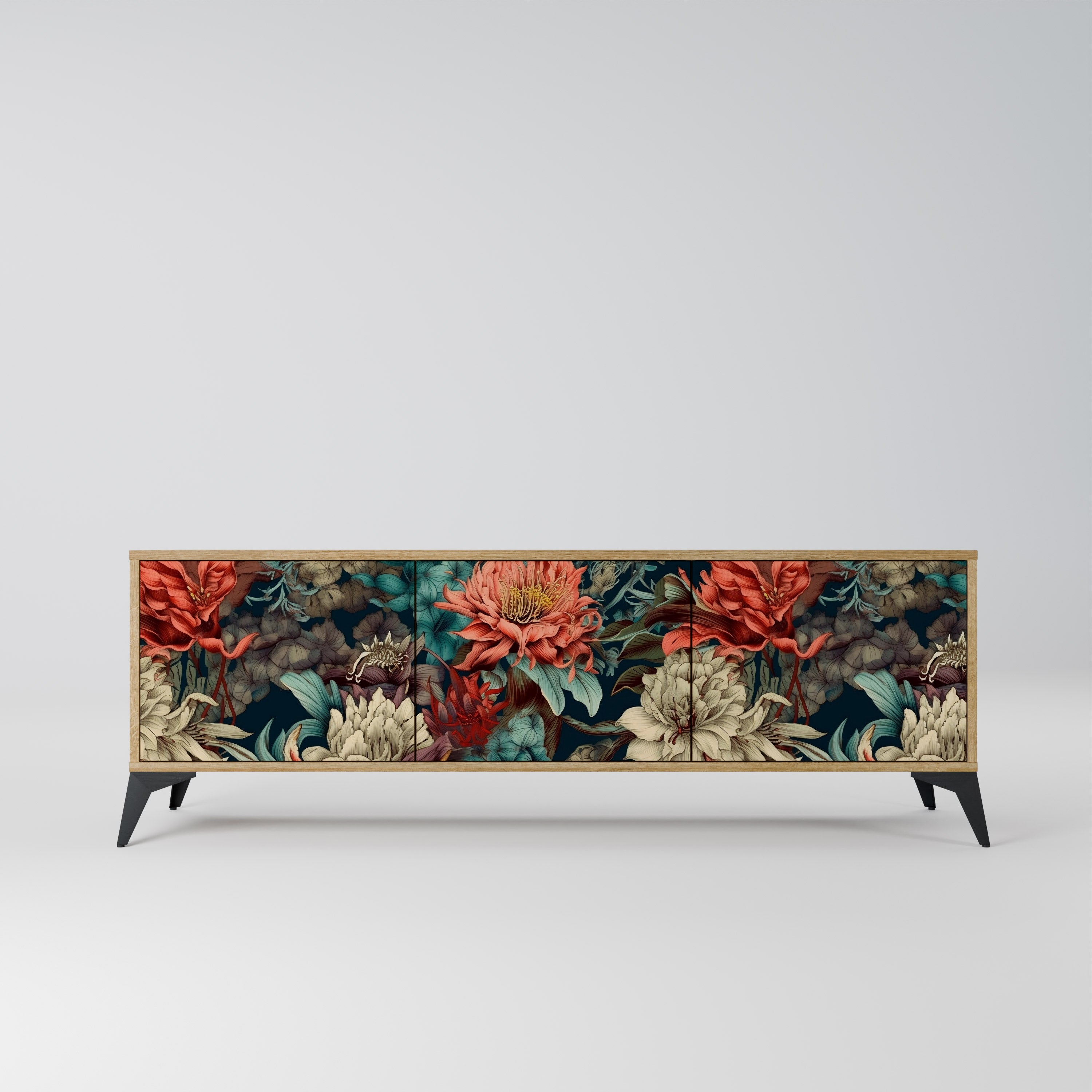 SPROUTING GRACE TV-Lowboard mit 3 Türen in Eiche-Optik