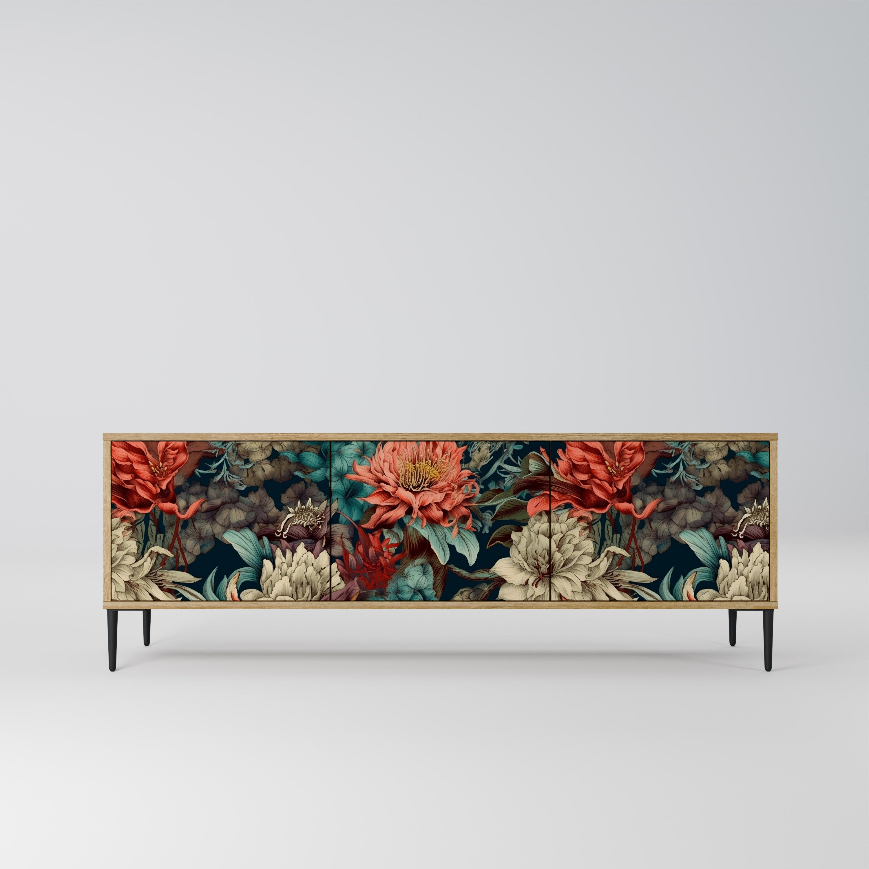 SPROUTING GRACE TV-Lowboard mit 3 Türen in Eiche-Optik