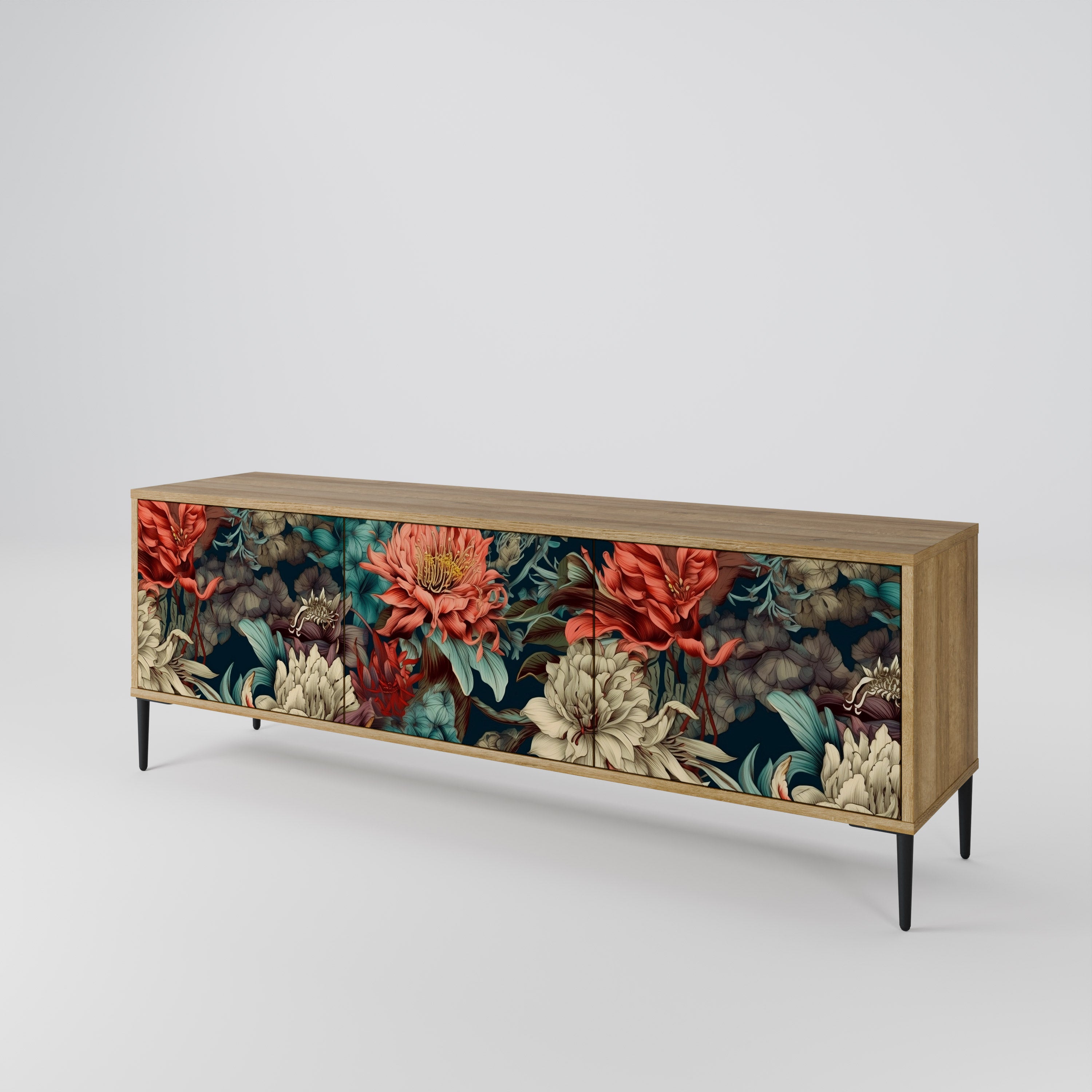 SPROUTING GRACE 3-Door TV Cabinet
