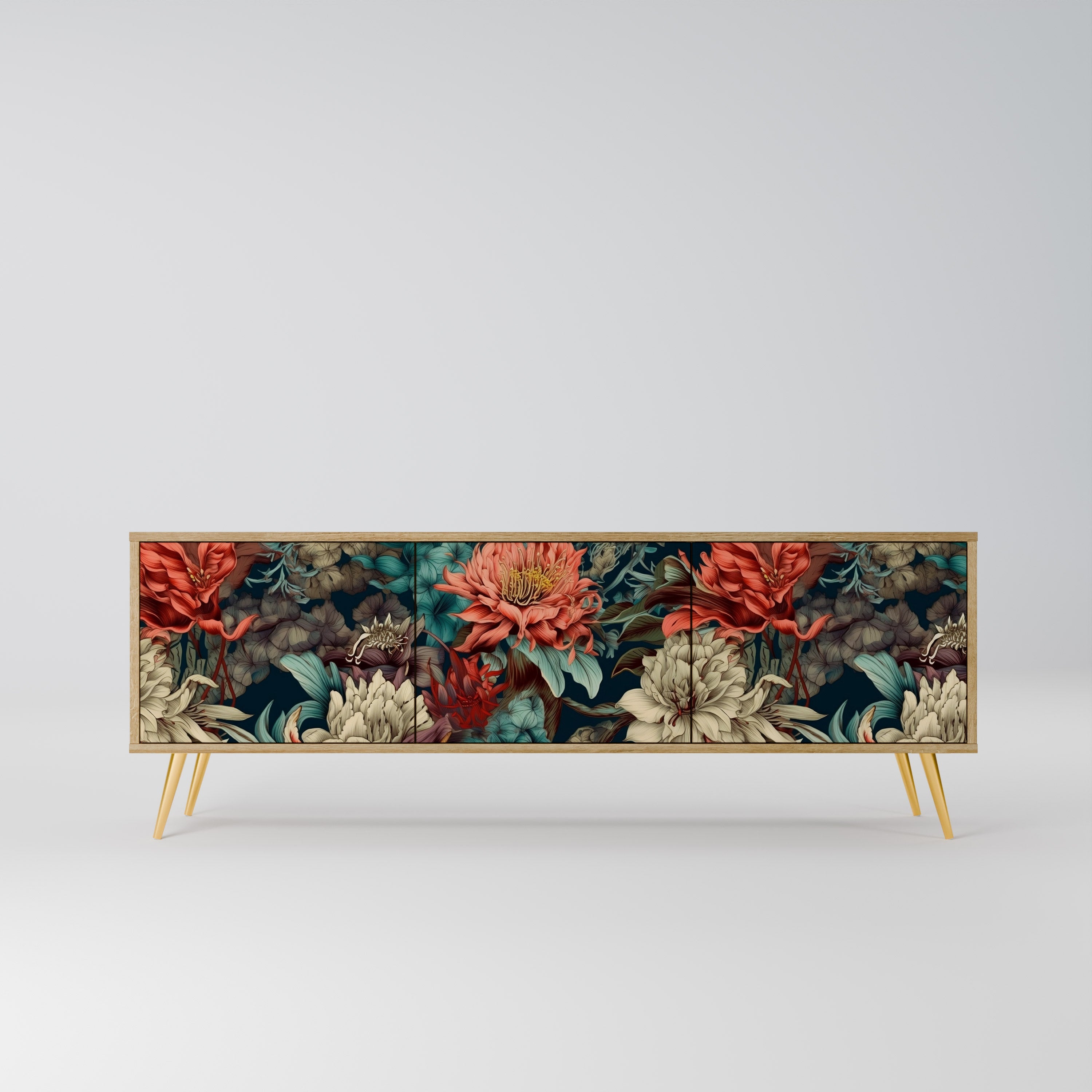 SPROUTING GRACE TV-Lowboard mit 3 Türen in Eiche-Optik