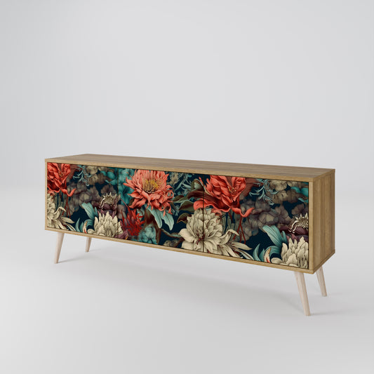 SPROUTING GRACE 3-Door TV Cabinet