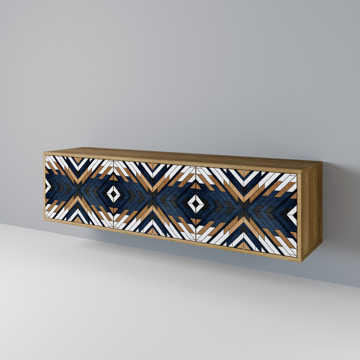 ARTFUL GEOMETRY 3-türiges TV-Lowboard