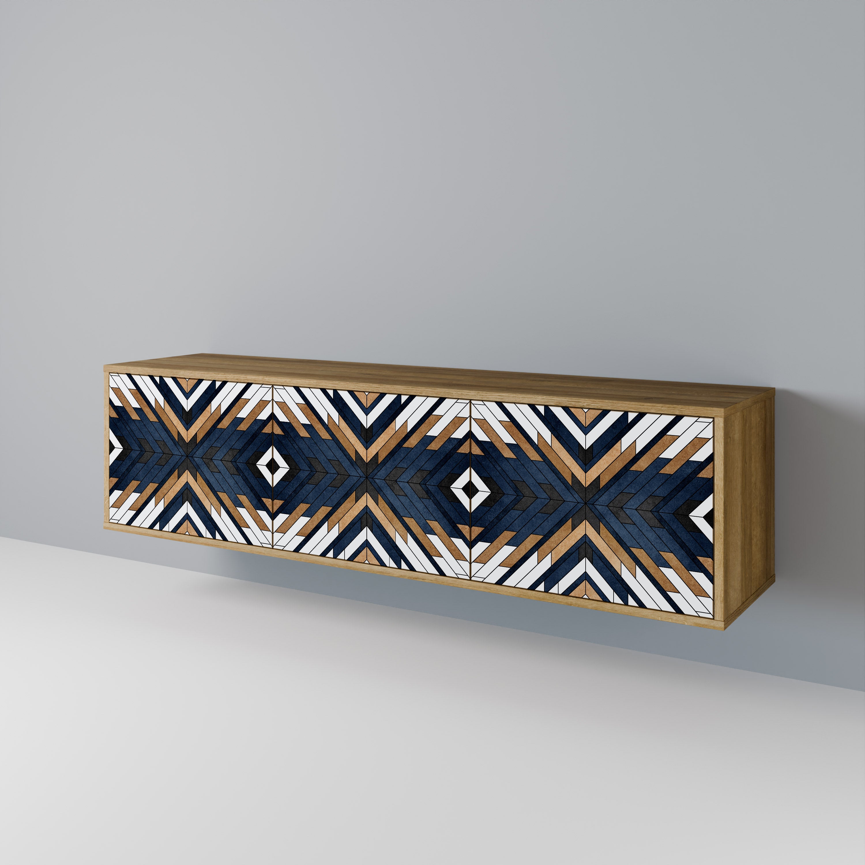 ARTFUL GEOMETRY 3-türiges TV-Lowboard