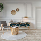 ARTISTIC GEOMETRY TV-Lowboard mit 3 Türen in Eiche-Optik