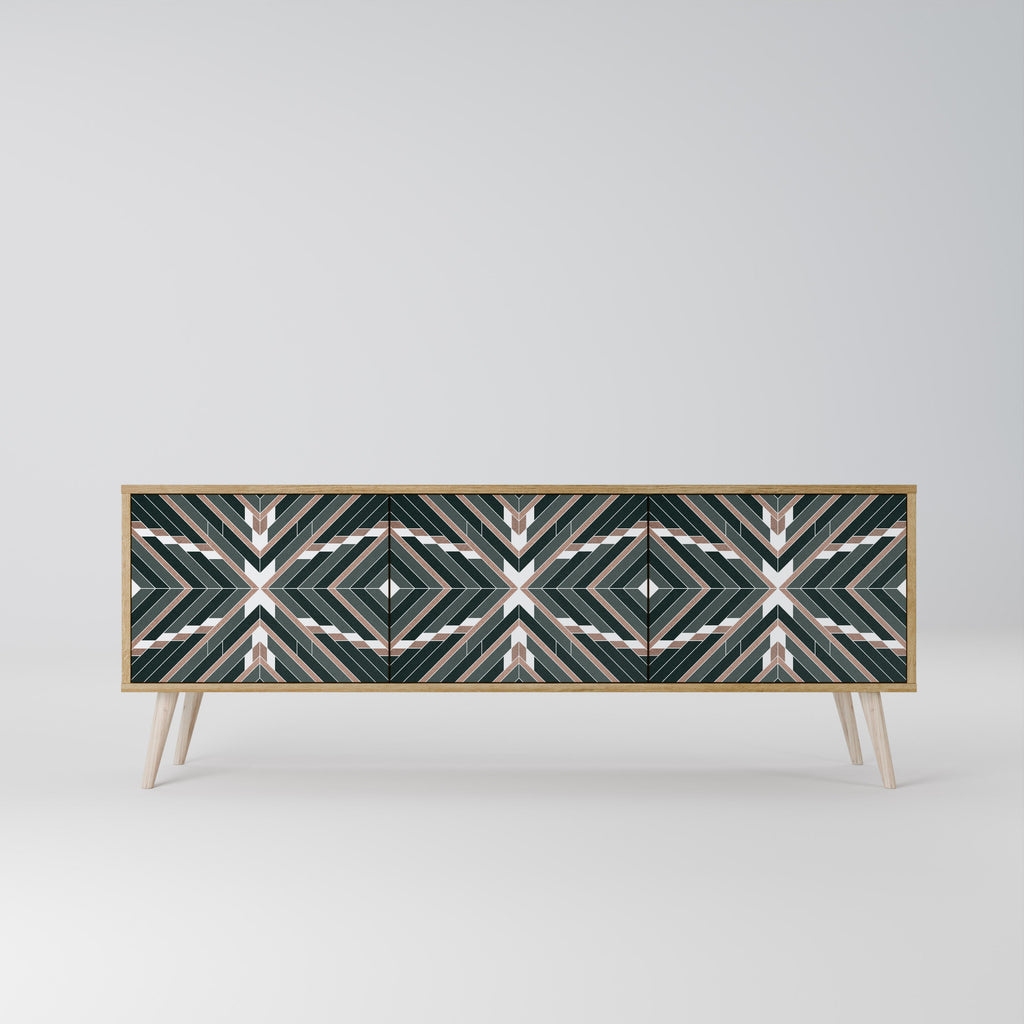 DIMENSION DELIGHTS TV-Lowboard mit 3 Türen in Eiche-Optik