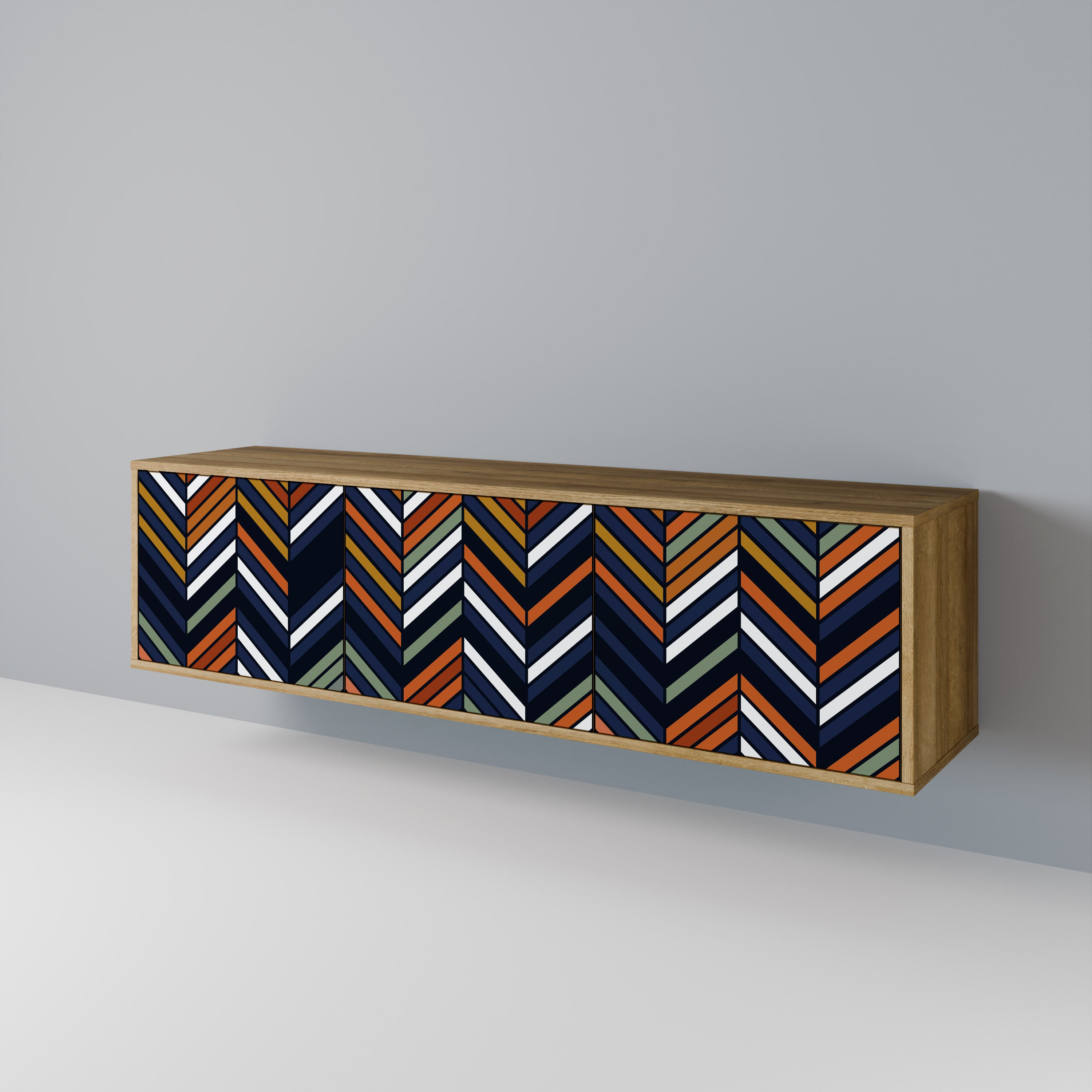 VIBRANT PATCHWORK 3-türiges TV-Lowboard