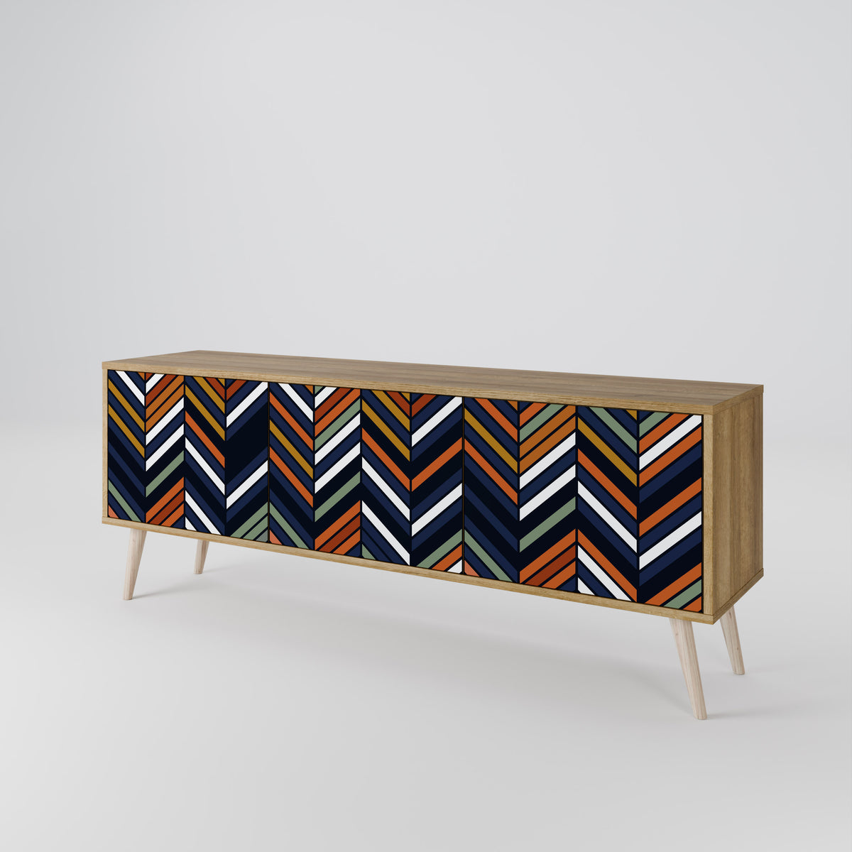 VIBRANT PATCHWORK 3-türiges TV-Lowboard