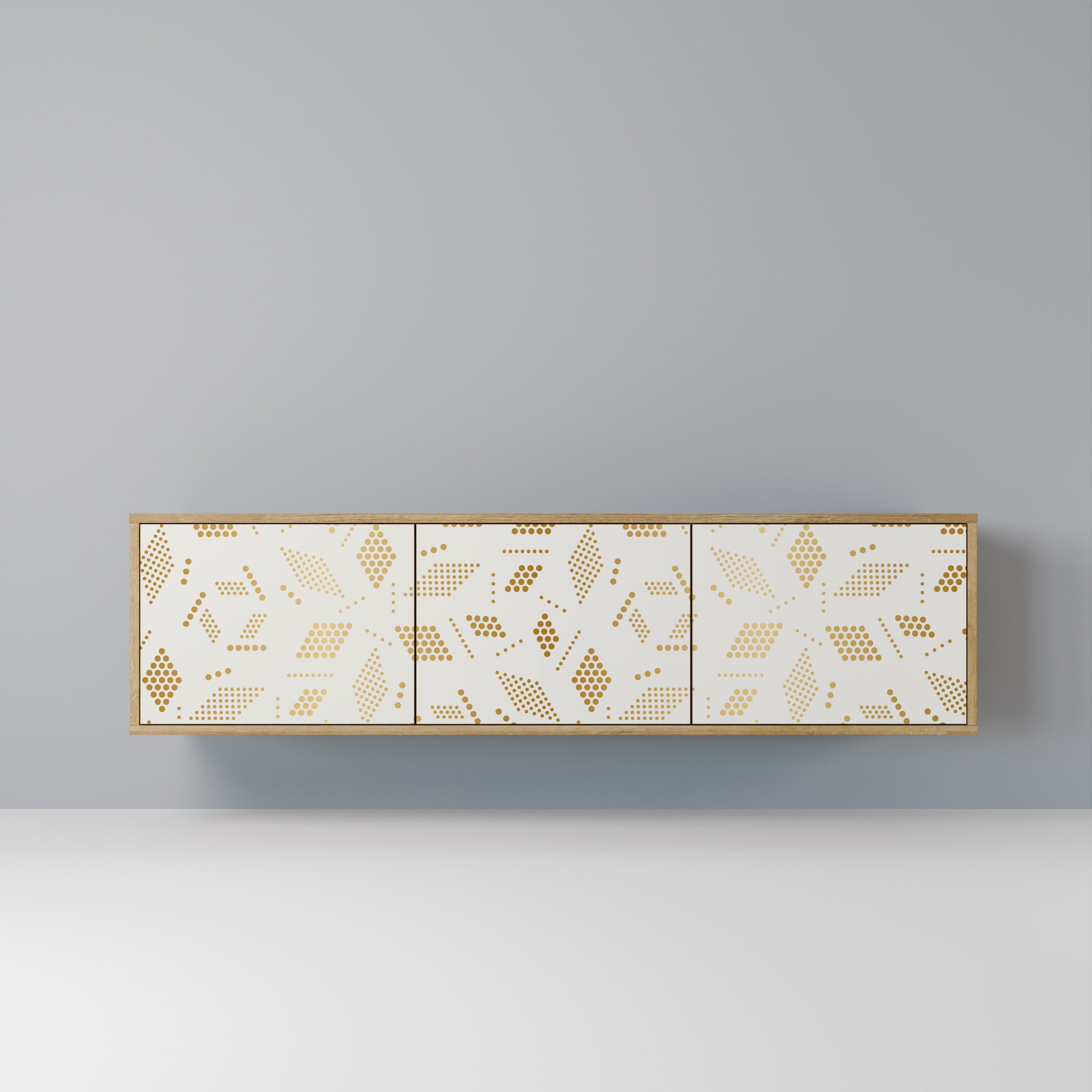 SPOTTED DAZE TV-Lowboard mit 3 Türen in Eiche-Optik