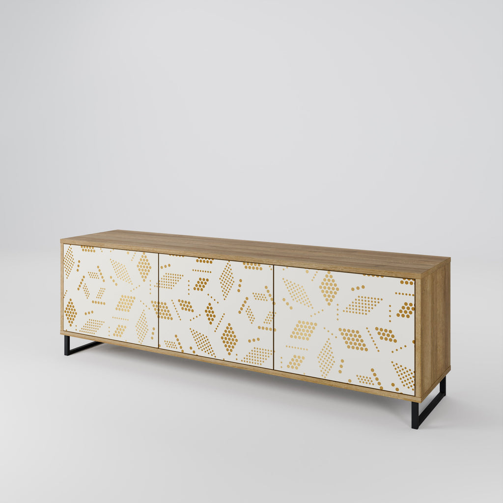 SPOTTED DAZE TV-Lowboard mit 3 Türen in Eiche-Optik