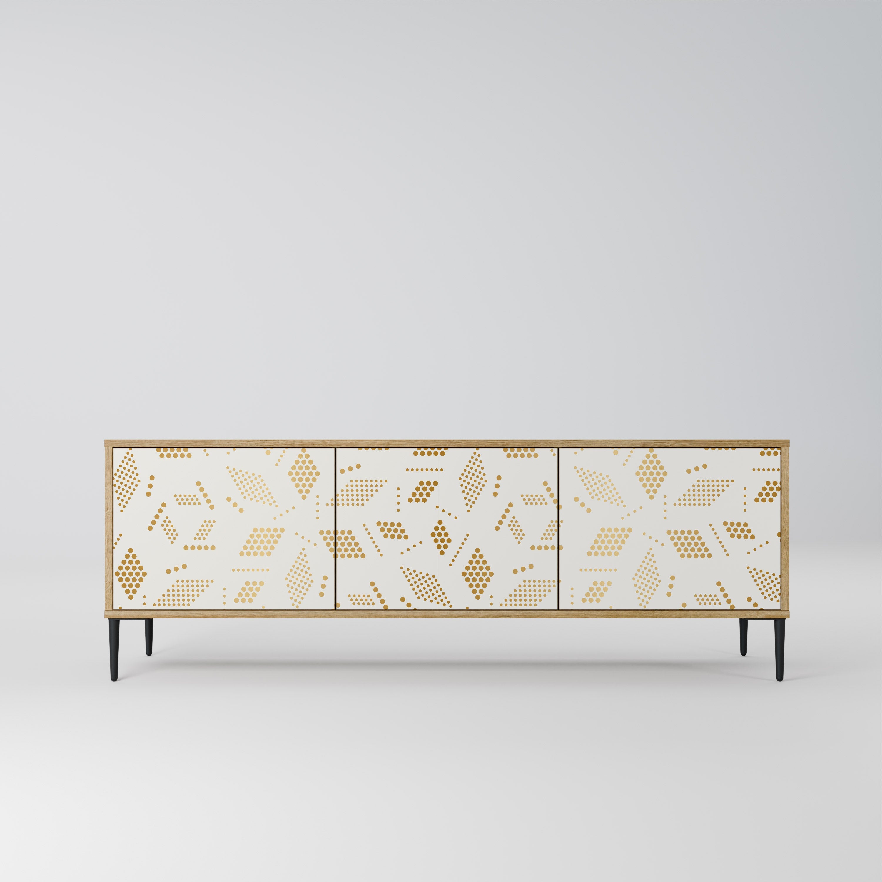 SPOTTED DAZE TV-Lowboard mit 3 Türen in Eiche-Optik