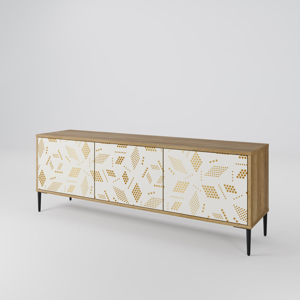 SPOTTED DAZE TV-Lowboard mit 3 Türen in Eiche-Optik