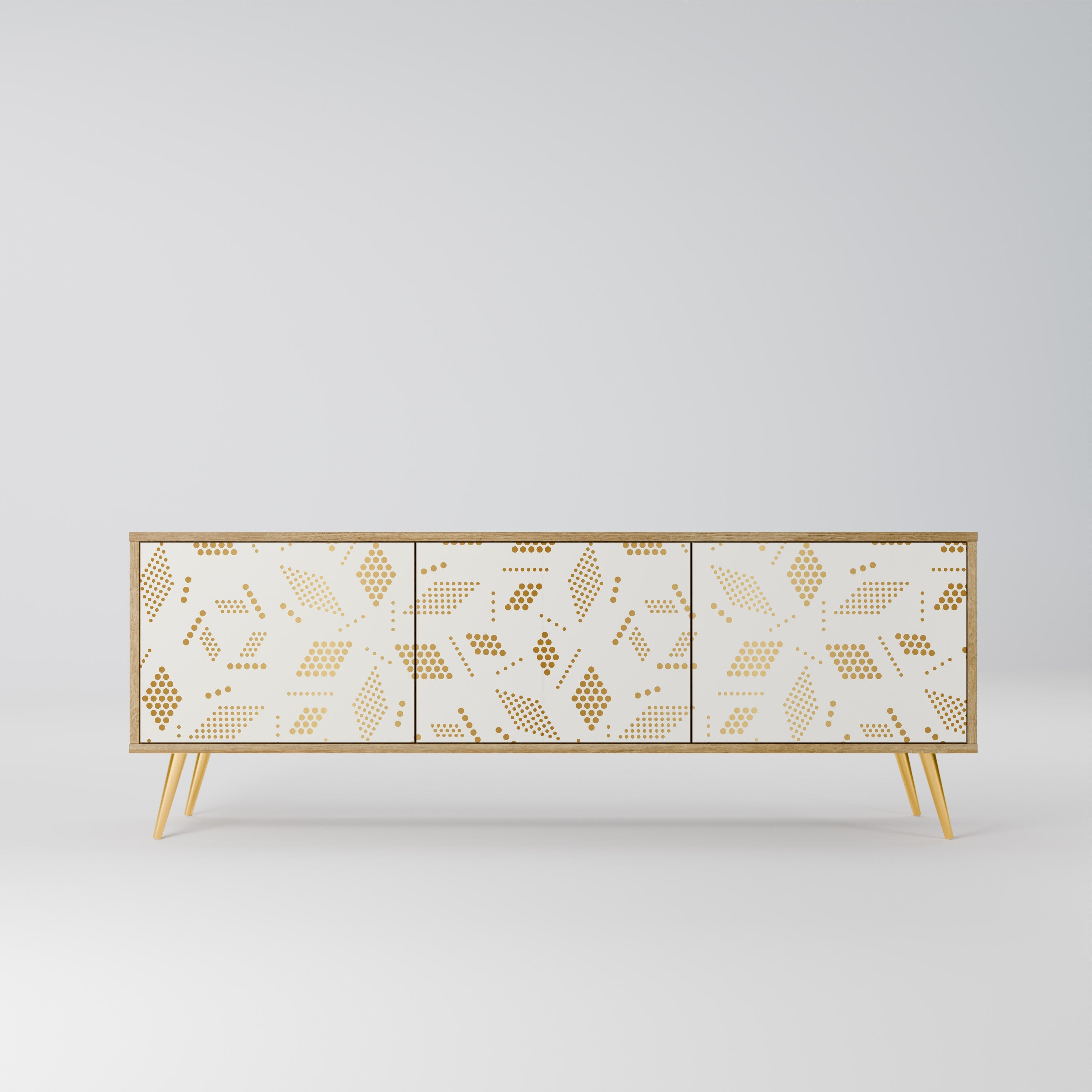 SPOTTED DAZE TV-Lowboard mit 3 Türen in Eiche-Optik