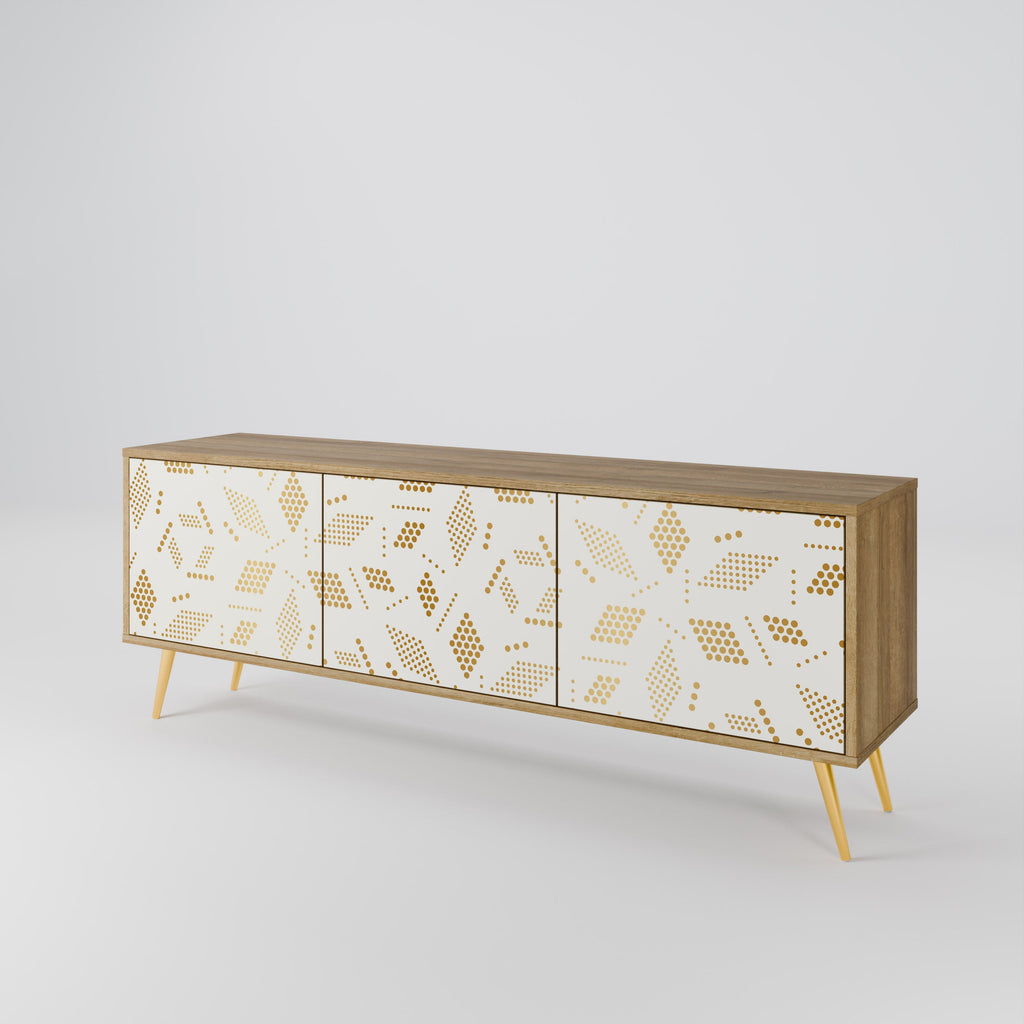 SPOTTED DAZE TV-Lowboard mit 3 Türen in Eiche-Optik