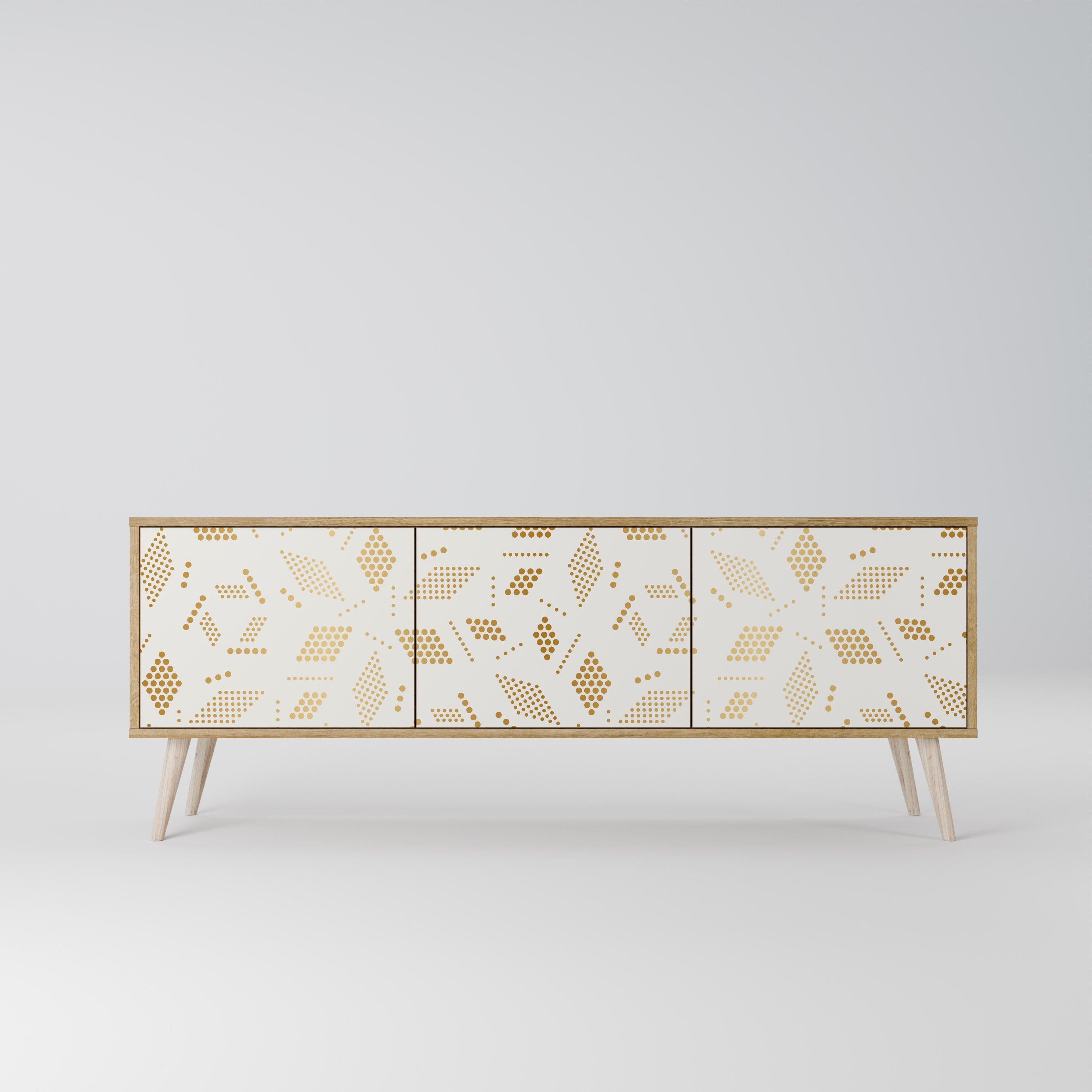 SPOTTED DAZE TV-Lowboard mit 3 Türen in Eiche-Optik