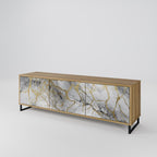 TIMELESS GLIDE TV-Lowboard mit 3 Türen in Eiche-Optik