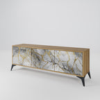 TIMELESS GLIDE TV-Lowboard mit 3 Türen in Eiche-Optik