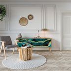 GOLDRUSH ODYSSEY 3-Door TV Stand in Oak Effect