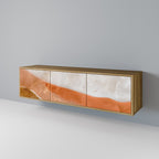 SANDHILLS SPLENDOUR TV-Lowboard mit 3 Türen in Eiche-Optik