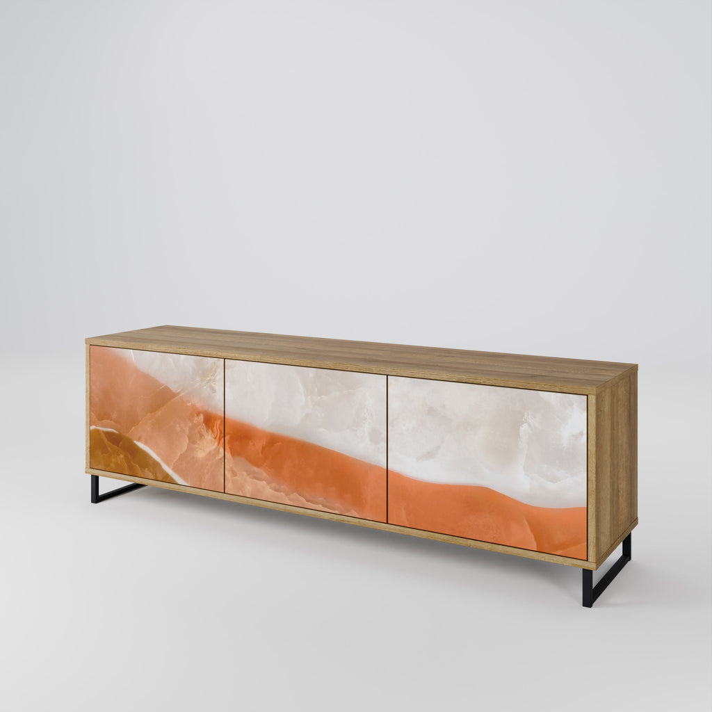 SANDHILLS SPLENDOUR TV-Lowboard mit 3 Türen in Eiche-Optik