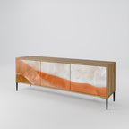 SANDHILLS SPLENDOUR TV-Lowboard mit 3 Türen in Eiche-Optik