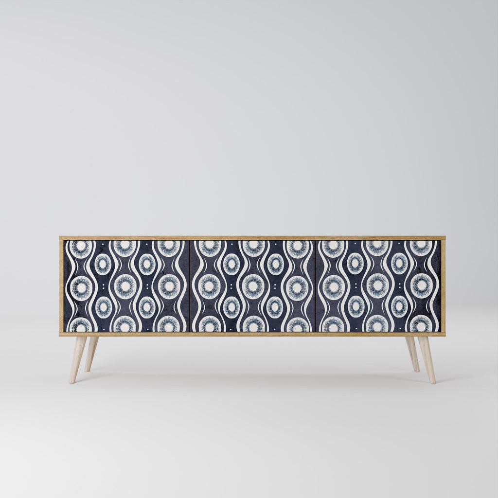 GRAPHITE EYES TV-Lowboard mit 3 Türen in Eiche-Optik