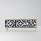 GRAPHITE EYES TV-Lowboard mit 3 Türen in Eiche-Optik