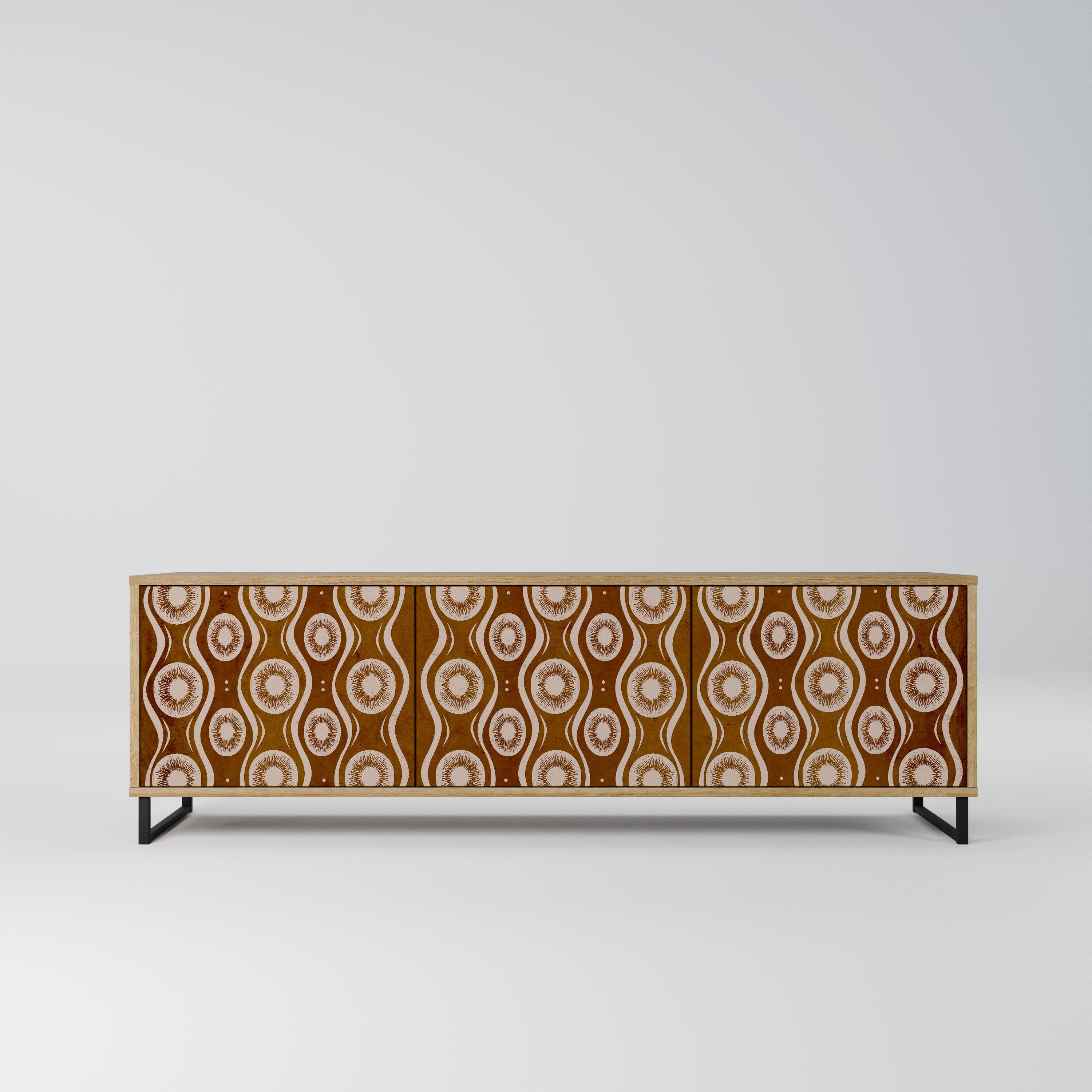 BROWN EYES TV-Lowboard mit 3 Türen in Eiche-Optik