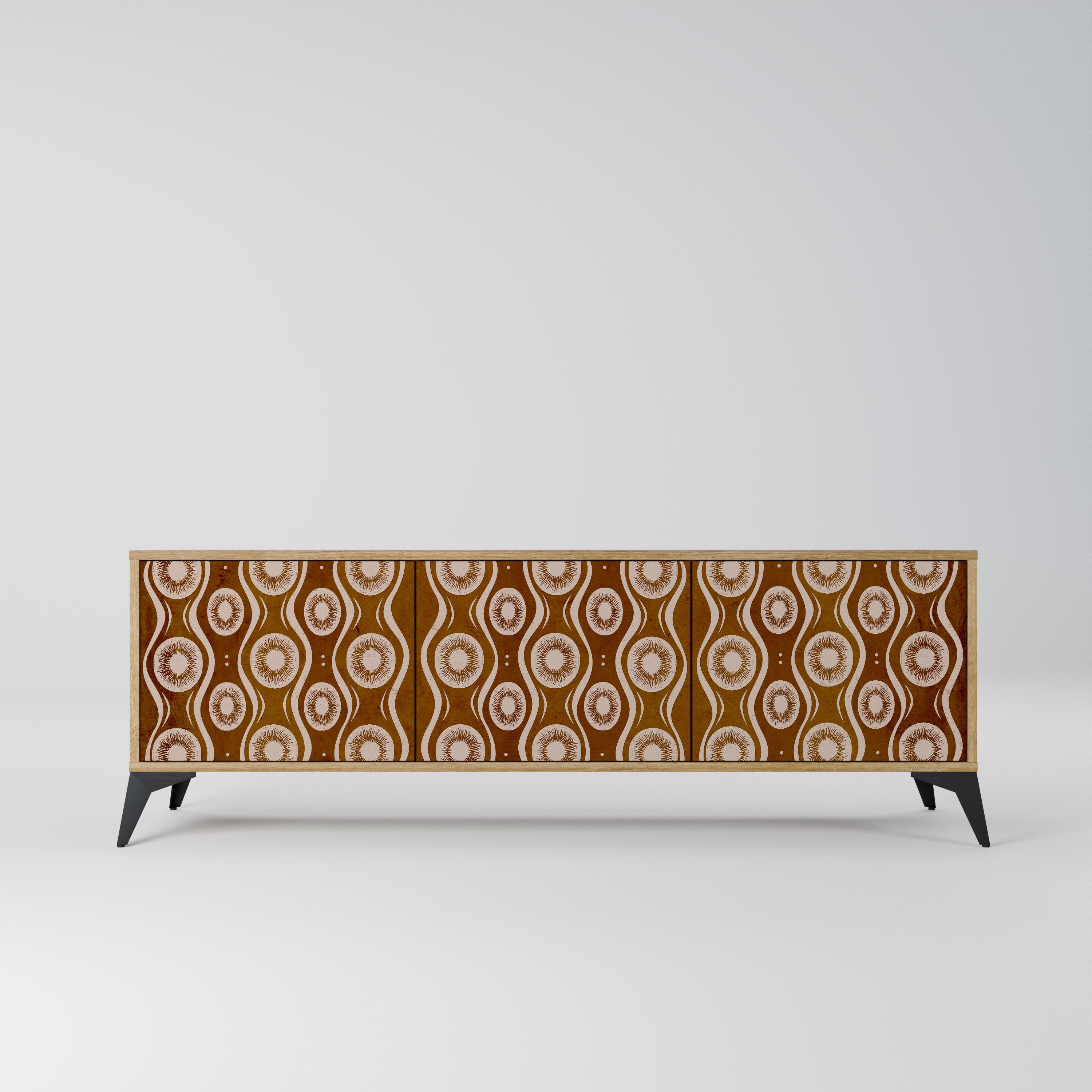 BROWN EYES TV-Lowboard mit 3 Türen in Eiche-Optik