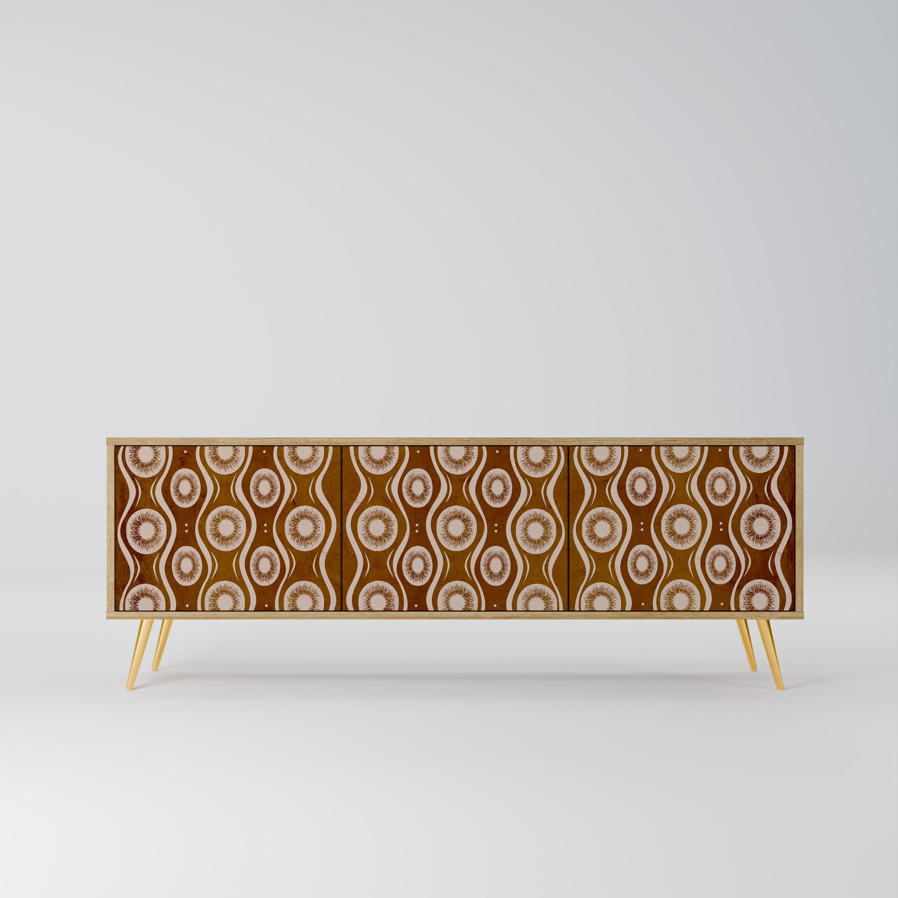 BROWN EYES TV-Lowboard mit 3 Türen in Eiche-Optik