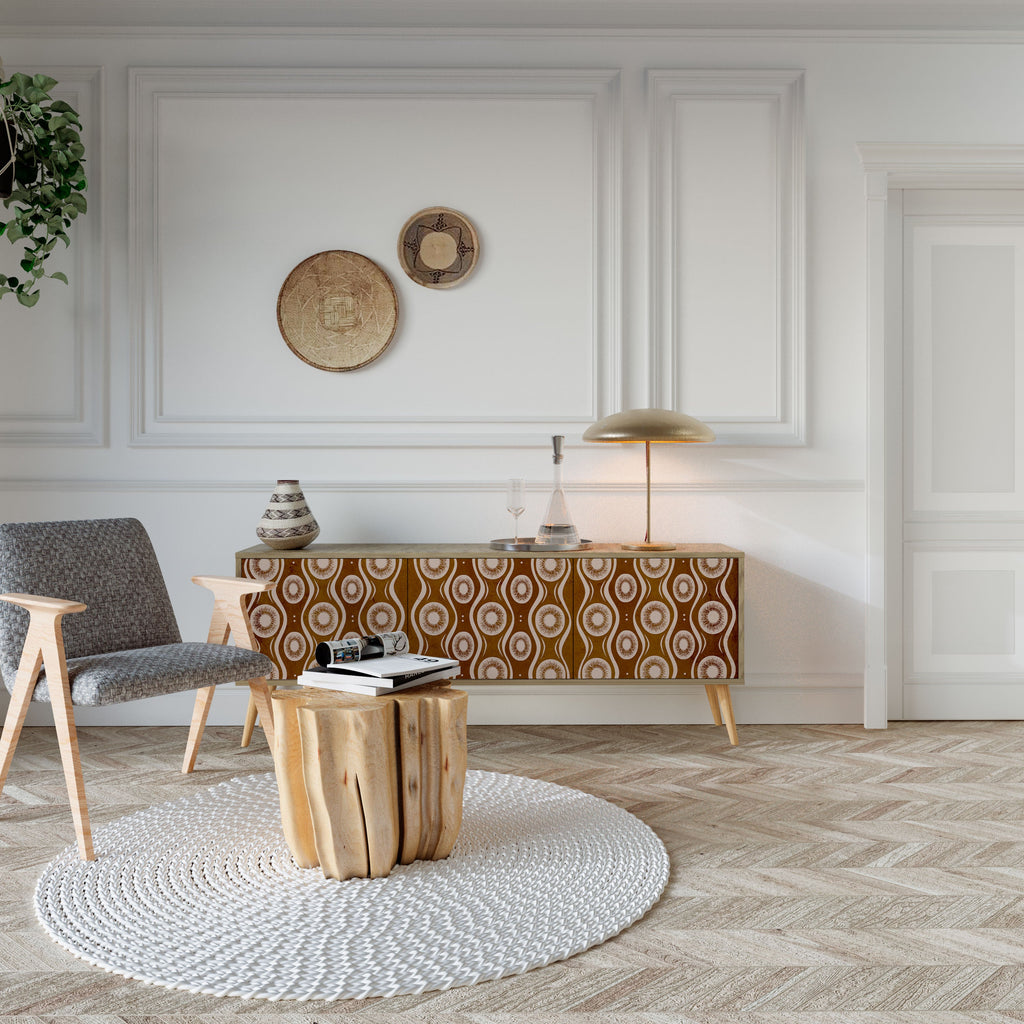 BROWN EYES TV-Lowboard mit 3 Türen in Eiche-Optik